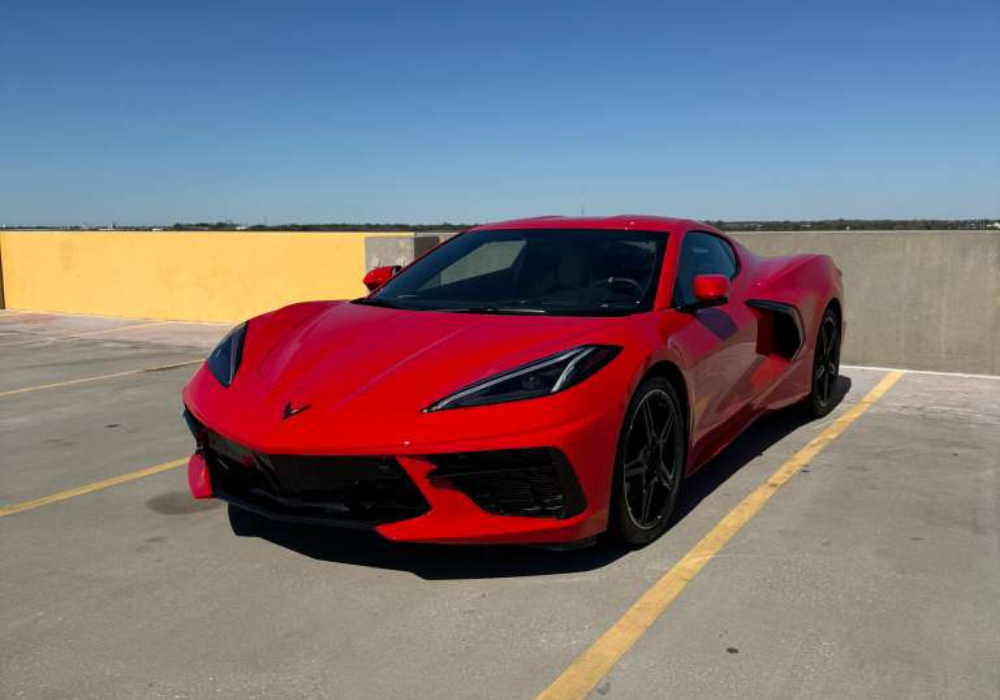 Chevrolet C8 Corvette available for rent in Tampa by Pax Luxury Car Rentals