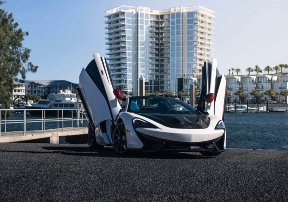 McLaren 570S Spider available for rent in Tampa by Pax Luxury Car Rentals
