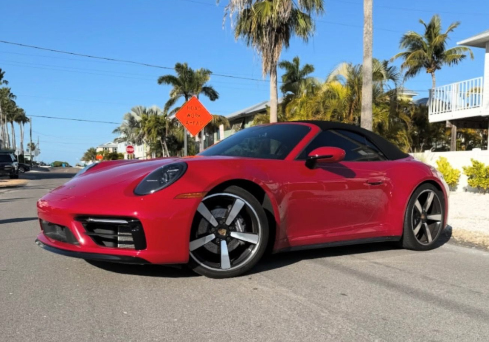 Porsche 911 Carrera Cabriolet available for rent in Tampa by Pax Luxury Car Rentals